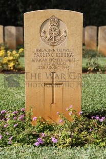 BEIRUT WAR CEMETERY - PAULINO KIBUKA, 